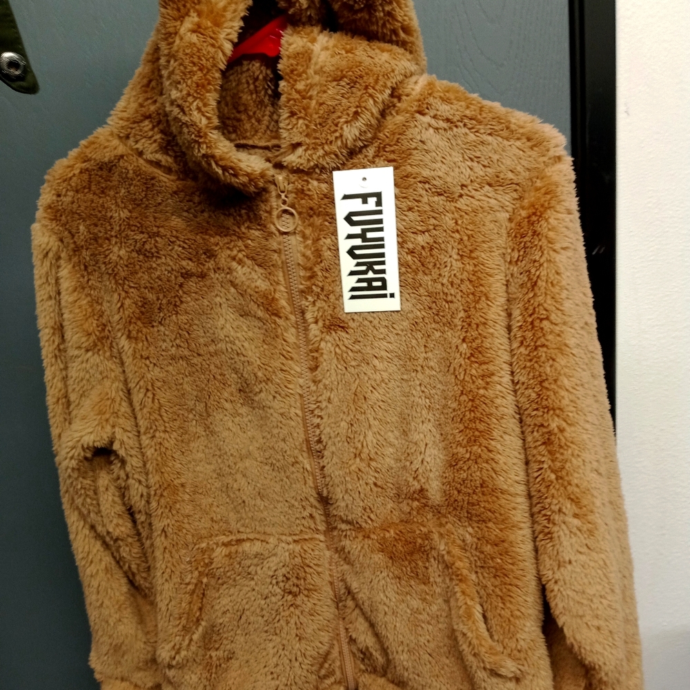 Brown fur coat